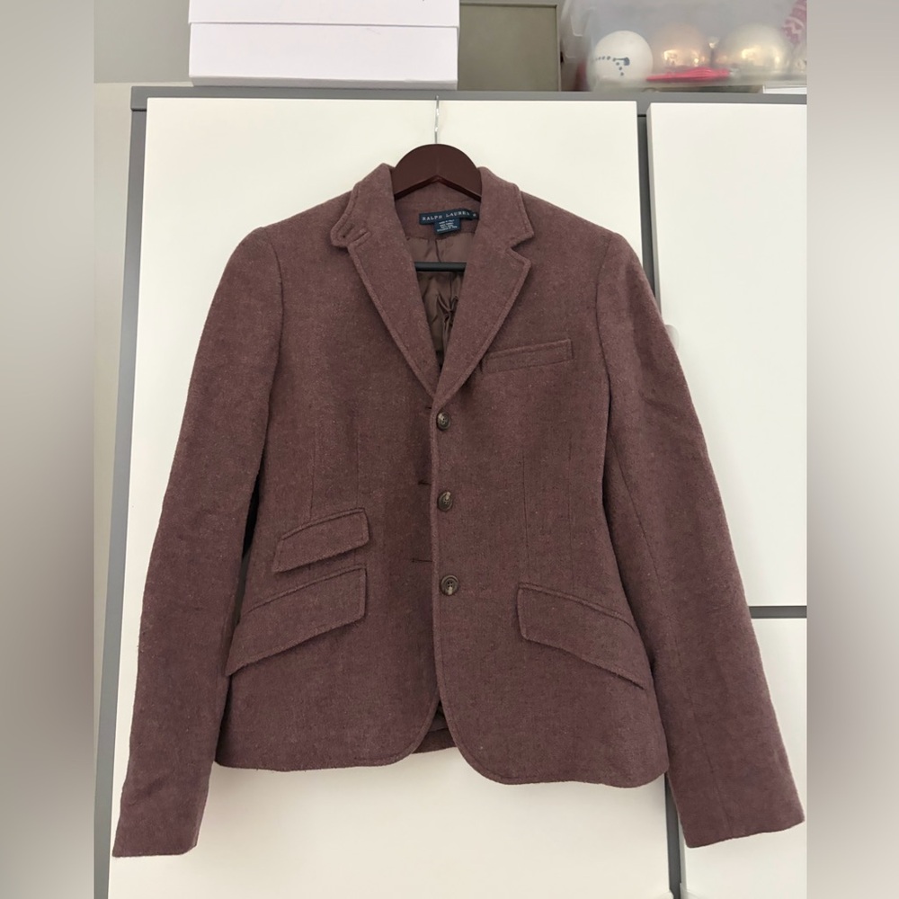 Ralph Lauren Dusty Mauve Wool Blazer